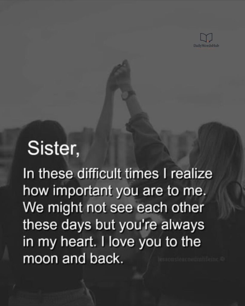 Emotional Letter to My Little Sister