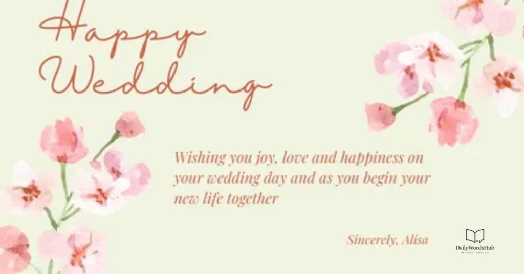 Best Wedding Congratulations Message